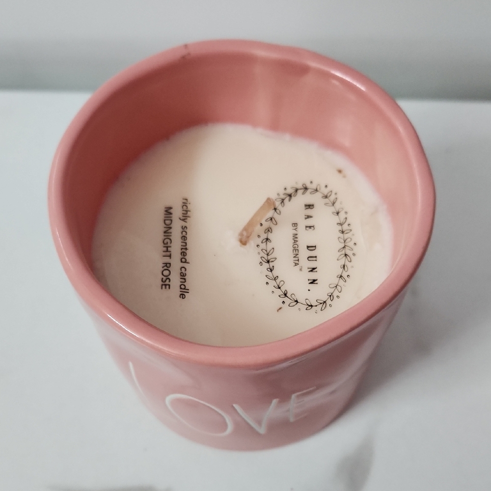 Rae Dunn Pink Midnight Rose Candle
